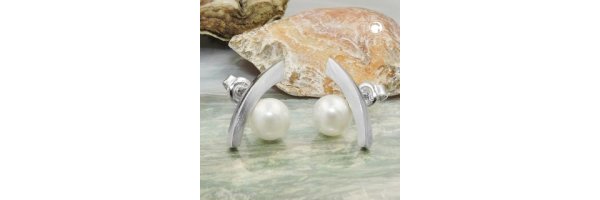 Ohrstecker Perlen Silber 925