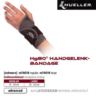 MUELLER Hg80 Handgelenkbandage,  L / Inhalt 1 Stück