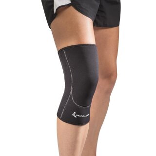 MUELLER Kniebandage ohne Patellaöffnung schwarz / 1 Stck / L