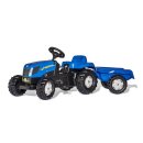 Tret-Traktor RollyKid New Holland T7040 junior blau