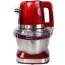 Küchenmaschine & Knetmaschine Vinde mit Edelstahl-Behälter - Farbwahl: rot - A-Ware/B-Ware: A-Ware