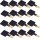 Raclette Pfännchen viereckig mit Bambusgriff - Menge: 16 Stück
