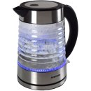 1,7 Liter Wasserkocher Agua aus Glas & Edelstahl mit blauem LED Licht - A-Ware/B-Ware: A-Ware