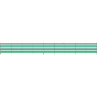 Windschutzscheibe 10 Pole 120 x 610 cm grün / blau
