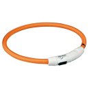 Leuchthalsband 65 cm Polyurethan/Nylon orange