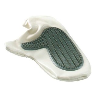 Fellpflegehandschuh 14 x 25 cm Gummi grau/blau