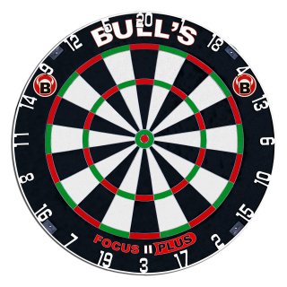 BULLS Focus II Plus Dart Board/ 45,5 cm /Verpackungseinheit 1 Stück