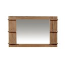 Spiegel Amal mit Rahmen & Ablage aus Teakholz - Breite vom Spiegel: 90 cm