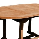 Esstisch ausziehbar Mantua Teak Massivholz - Breite: 100 cm - Länge: 180 bis 240 cm