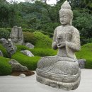 Naturstein Sitzender Buddha Pallavaram - Höhe x...