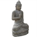 Basanit Skulptur Sitzender Buddha Ongole - Höhe x Tiefe x Breite: 150 x 60 x 82 cm