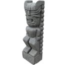 Naturstein Skulptur Tiki Karnal aus Basanit - Höhe x...