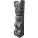 Naturstein Skulptur Tiki Karnal aus Basanit - Höhe x Tiefe x Breite: 150 x 24 x 30 cm