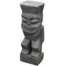 Stein Skulptur Tiki Jalna aus Basanit - Höhe x Tiefe x Breite: 60 x 15 x 19 cm