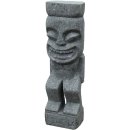 Stein Skulptur Tiki Jalna aus Basanit - Höhe x Tiefe x Breite: 100 x 19 x 28 cm