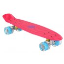 Skateboard Mit Led-Beleuchtung 55,5 Cm Rosa/Blau