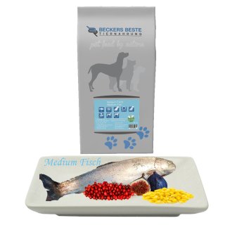 Beckers - Beste Premium Hundefutter Medium Fisch 3 kg