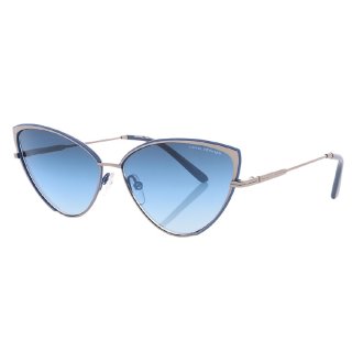 Sonnenbrille DHS232 cat-eye cat. 3 Stahl/Glas blau