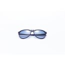 Sonnenbrille unisex rund kat.4 navy/hellblau
