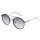 Sonnenbrille 84108 Kat. 3 rund Metall schwarz/braun/grau