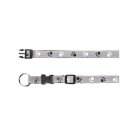 Trixie Halsband Silver Reflect - Pfotenmotiv - 30-45cm /...
