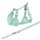 Trixie Junior Welpen-Softgeschirr mit Leine - mint