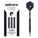 Unicorn Core Plus Black Brass Soft Darts, 1 Satz / 18 Gr.