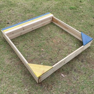 Sandkasten Spielplatz Kinder Semplice 102 x 96,5 cm von terra-garten®