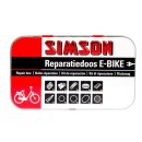Reparatursatz E-Bike Aluminium Rot/Weiß 14-Teilig