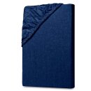 Jersey Spannbettlaken 180-200x200cm Marine