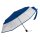 Regenschirm 24 X 90 Cm Stahl/Polyester Blau/Transparent
