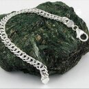 Armband 6mm Zwillingspanzerkette Silber 925 21cm