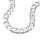 Armband 6,7mm Panzerkette flach Silber 925 21cm