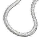 Armband 6mm flache Schlangenkette glänzend Silber...