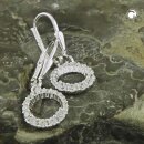 Ohrbrisur Ohrhänger Ohrringe 26x10mm Kreis mit...