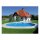 Ovalbecken TAHITI 530 x 320 x 120 cm | Innenhülle 0,8 mm Blau | EASY CHANGE Handlauf Blau