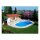Ovalbecken TAHITI 530 x 320 x 120 cm | Innenhülle 0,8 mm Blau | EASY CHANGE Handlauf Blau
