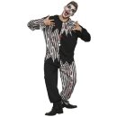 Blutiger Clown Kostüm unisex schwarz/weiß Größe 50-52 (M)