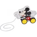 Mickey Mouse Holz-Ziehfigur 18 Monate Weiß/Schwarz