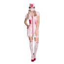 horror Krankenschwester Kostüm Damen weiß/rot Größe 40/42 (M)