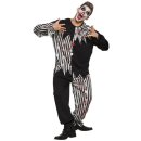 Blutiger Clown Kostüm unisex schwarz/weiß Größe 54/56 (XL)