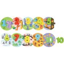 Zahlenpuzzle Lernspielzeug aus Holz 20-teilig