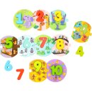 Zahlenpuzzle Lernspielzeug aus Holz 20-teilig
