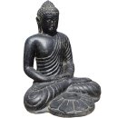 Steinskulptur Sitzender Buddha Rajarhat Teelichthalter 50cm