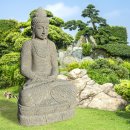 Naturstein Buddha Mango in Gebetshaltung 150 x 60 x 80 cm