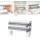 Herzberg HG-03145 Wandmontierter Papierhandtuch-, Frischhaltefolien- und Folienspender für die Haushaltsküche