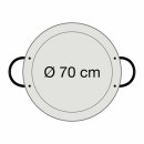 Paella-Pfanne aus Edelstahl Ø 70 cm