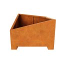 City-Stahlpflanzgefäß Corten BDG 2
