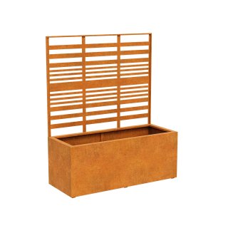 Stahlpflanzgefäß mit Panel Corten COVERRA 2B