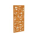 Durchbrochenes Gartenpaneel aus Corten DECORA 3